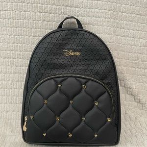 NWT Disney Originals 100 Black Mickey Backapck Purse with Gold Accents